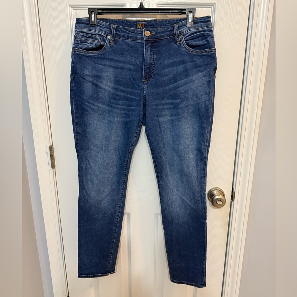 Kut from the Kloth Boyfriend Jeans in Dark Blue